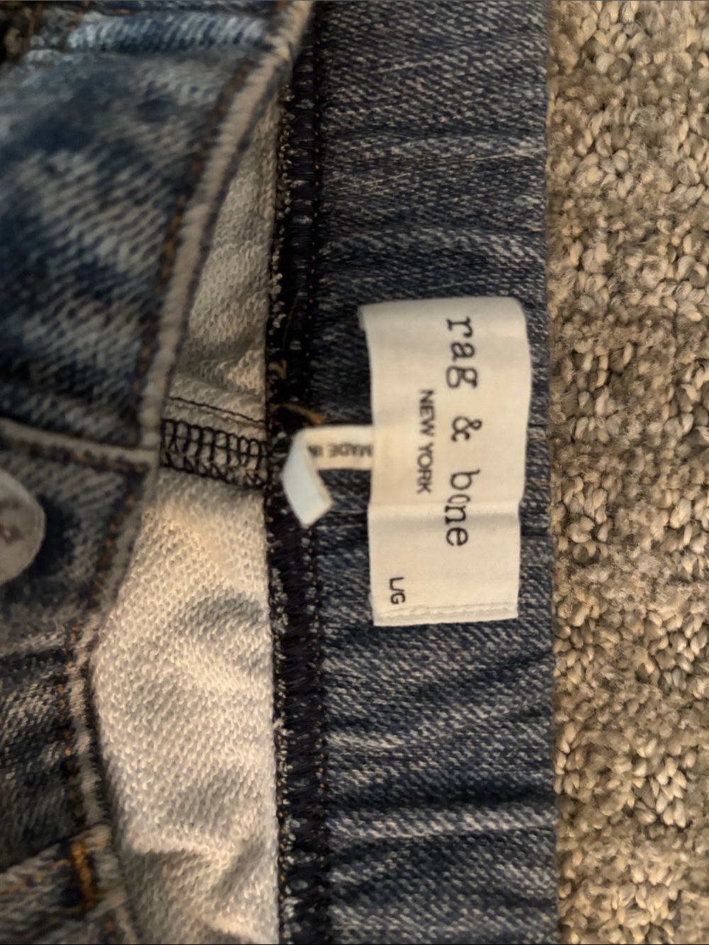 rag & bone Mid Wash Blue Denim Jeans - Picture 2 of 4